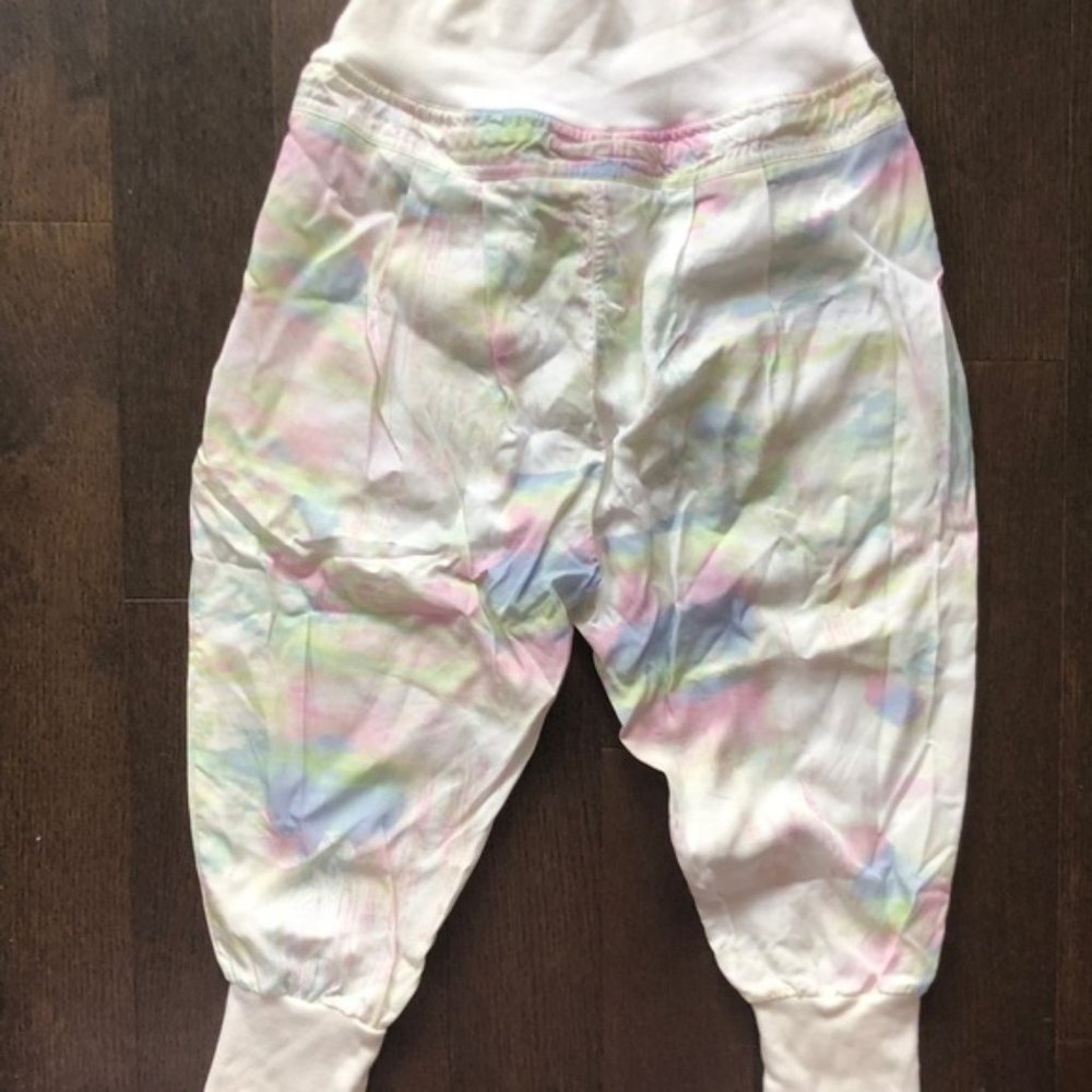 Free People Rainbow Tie Dye Cropped Joggers